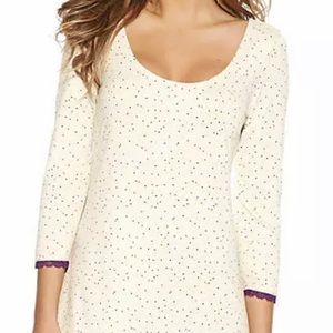Maidenform MFW7240 Lace Trim Sleep shirt Dots